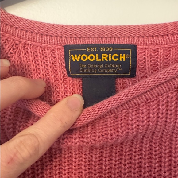 Woolrich Raspberry Crew Neck Sweater - Picture 2 of 4